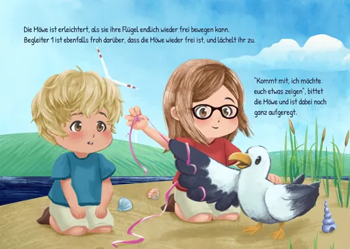 Vorschau Ansicht 4.Seite aus dem personalisierten Kinderbuch Die erlebnisreichen Ausflüge mit Freunden oder Familie