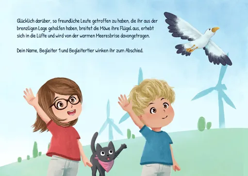 Vorschau Ansicht 6.Seite aus dem personalisierten Kinderbuch Die erlebnisreichen Ausflüge mit Freunden oder Familie