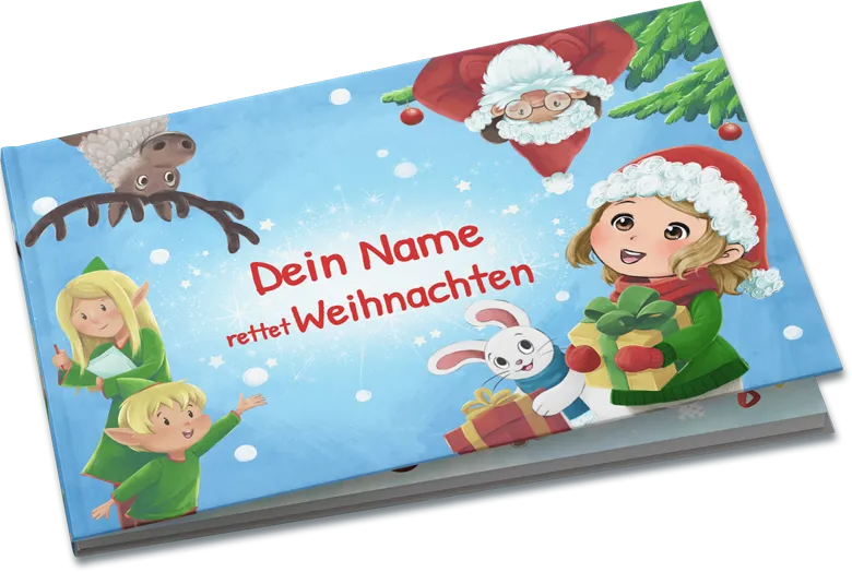 Personalisiertes Kinderbuch von FancyBooks Dein Kind rettet Weihnachten