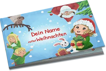 personalisiertes Buch Dein Kind rettet Weihnachten